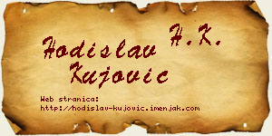 Hodislav Kujović vizit kartica